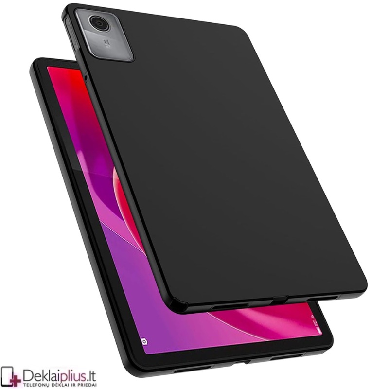 Plonas silikoninis dėklas - juodas (Lenovo Tab M11 (11) Plonas silikoninis dėklas - juodas (Lenovo Tab M11 (11)